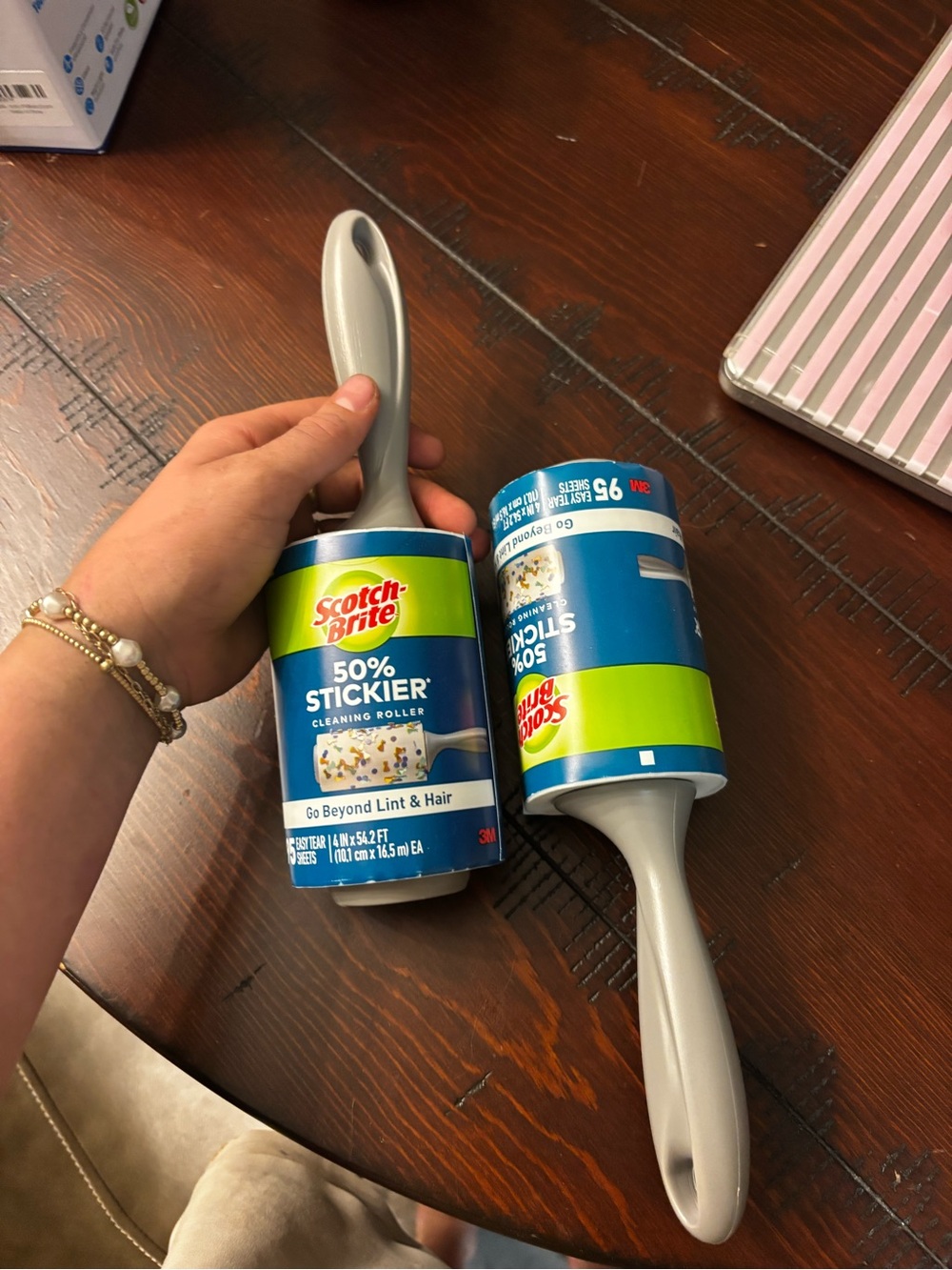 50% Stickier Lint Roller in Gray